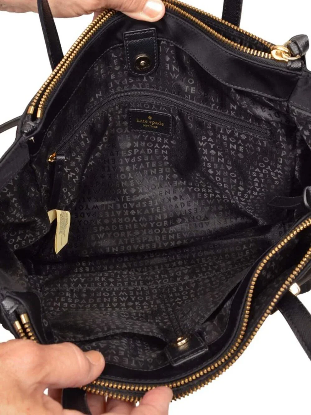 Kate Spade New York Wilson Road Alyse Satchel Bag Black Nylon